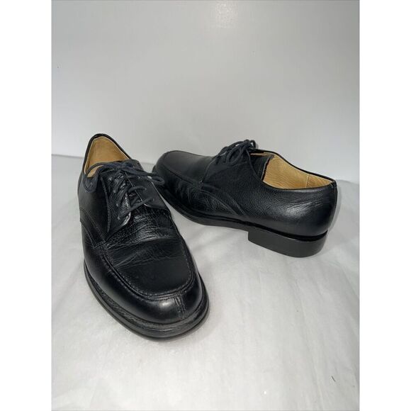 Sandro Moscoloni Shoes Mens 10EEE Vineyard Black Leather Old Money Classic core - Picture 2 of 7